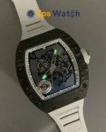 RM055 APSF White/Black Rehuat White Rubber Strap RMUL2 Super Clone