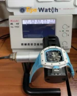 RM055 Blue Cer/RU Skeleton Dial with Blue Rubber Strap RMUL2 Super Clone