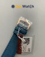 Tank Best Version White Dial Blue Leather Strap Super Clone