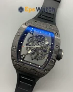 RM055 NTPT Black/Red Bezel Black Rubber Strap RMUL2 Super Clone