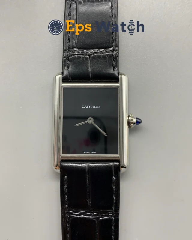 Cartier Tank Best Version White Dial Stainless Steel Strap Super Clone