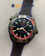 Planet Ocean GMT Deep Black True Ceramic 45.5mm Best Version Super Clone