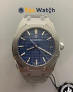 Royal Oak 41mm 15500 1:1Blue Textured Dial on SS Bracelet Super Clone