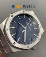 Royal Oak 41mm 15500 1:1Blue Textured Dial on SS Bracelet Super Clone