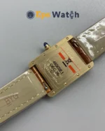 Cartier Tank Best Version White Dial Brown Leather Strap Super Clone