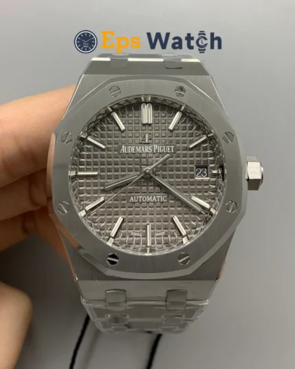 Royal Oak 15450 37mm SS/SS Grey Textured Dial Super Clone