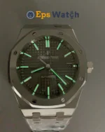 Royal Oak 15450 37mm SS/SS Grey Textured Dial Super Clone