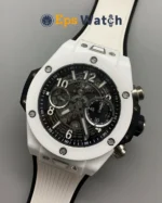 Hublot Big Bang White Ceramic Skeleton White Dial Super Clone