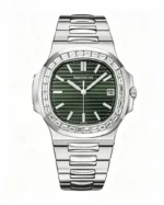Nautilus 5711 Green Textured Dial 40mm Diamond Bezel Super Clone