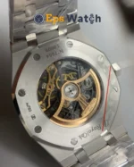 Royal Oak 15468BC 37mm Skeletonized/Rainbow Diamond Dial Super Clone