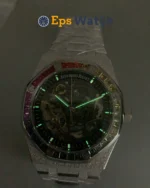 Royal Oak 15468BC 37mm Skeletonized/Rainbow Diamond Dial Super Clone