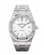 Royal Oak 15400 1:1 White Textured Dial with Bracelet 41mm Super Clone