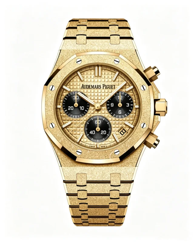 Royal Oak Chronograph 26240BA Frosted Gold 41MM Yellow Gold Dial Super Clone