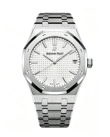 Royal Oak 15500 1:1 Best Version 41MM White Textured Dial Super Clone