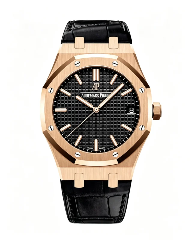 Royal Oak 15202PT 39mm Two-hand Green/Black Dial Super Clone