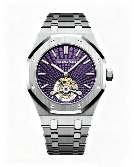 Royal Oak 26522ST 41mm Tourbillon Purple Dial Super Clone