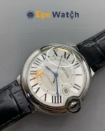 Ballon Bleu Best Version 40mm White Dial Black Leather Strap Super Clone