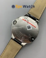 Ballon Bleu Best Version 40mm White Dial Black Leather Strap Super Clone