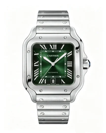 Cartier Santos Best Version 40mm Green Dial Super Clone