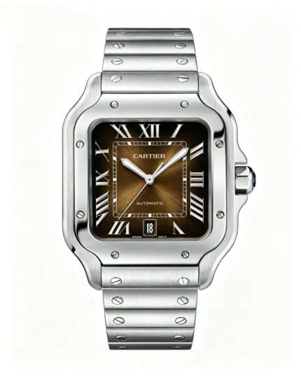 Cartier Santos Best Version 40mm Gradient Brown Dial Super Clone