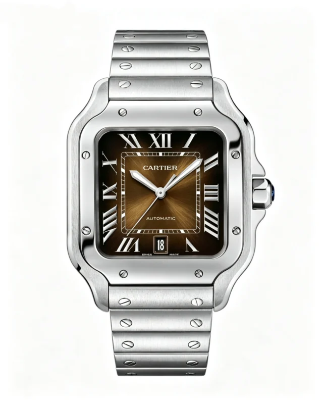 Cartier Santos Best Version 40mm Gradient Brown Dial Super Clone