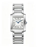 Tank Best Version Silver Gray Dial 316L Stainless Steel Strap Super Clone