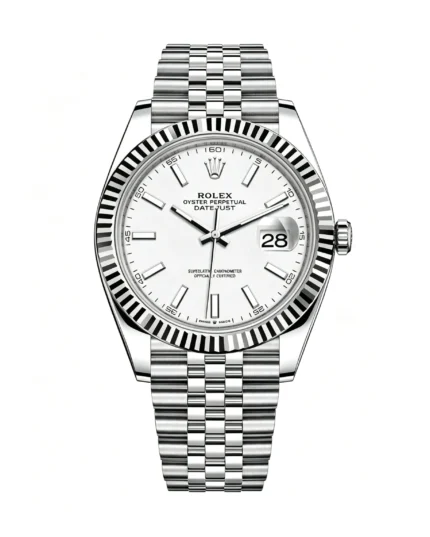 DateJust126334 Perfect Replica 41mm White Stick Dial VS3235 Super Clone