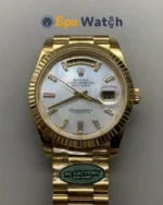Rolex Day-Date 228238 White/Mother-of-Pearl Dial 40mm Super Clone