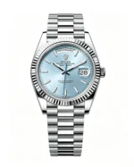 Day-Date 228236 Weighted Version with Ice 40mm Blue Dial Super Clone
