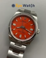 Oyster Perpetual 126000 Red Dial 36mm Super Clone