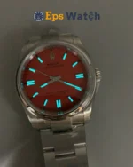 Oyster Perpetual 126000 Red Dial 36mm Super Clone
