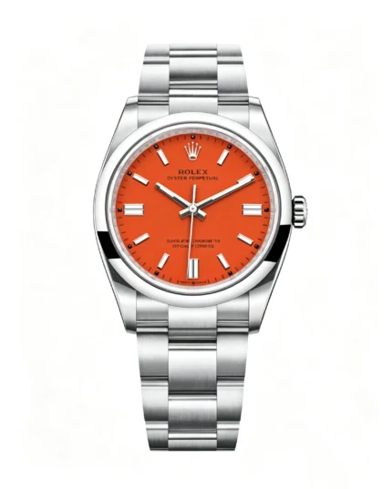 Oyster Perpetual 126000 Red Dial 36mm Super Clone