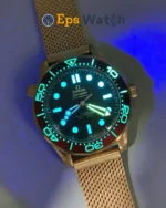 Seamaster 300m 2025 42mm Rose Gold/Rose Gold Black Dial Super Clone
