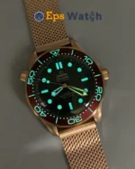 Seamaster 300m 2025 42mm Rose Gold/Rose Gold Black Dial Super Clone