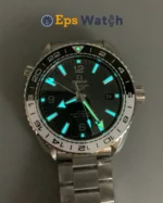 Planet Ocean 600m GMT 43.5mm Black/White Bezel Black Dial Super Clone