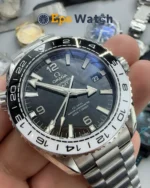 Planet Ocean 600m GMT 43.5mm Black/White Bezel Black Dial Super Clone