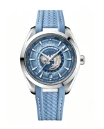 Seamaster Aqua Terra 150m World Time Watch 43mm Blue Dial Super Clone