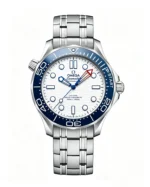 Seamaster 300m Blue Ceramic Bezel 42mm White Dial Super Clone