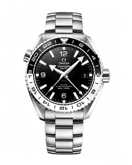 Planet Ocean 600m GMT 43.5mm Black/White Bezel Black Dial Super Clone