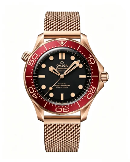 Seamaster 300m 2025 42mm Rose Gold/Rose Gold Black Dial Super Clone