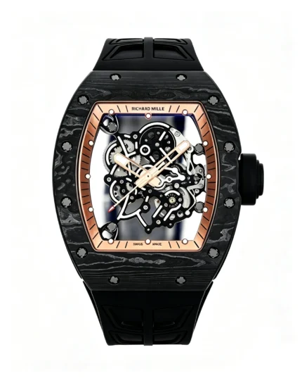 Richard Mille RM055 Gold-rimmed Skeleton Dial 43mm Super Clone