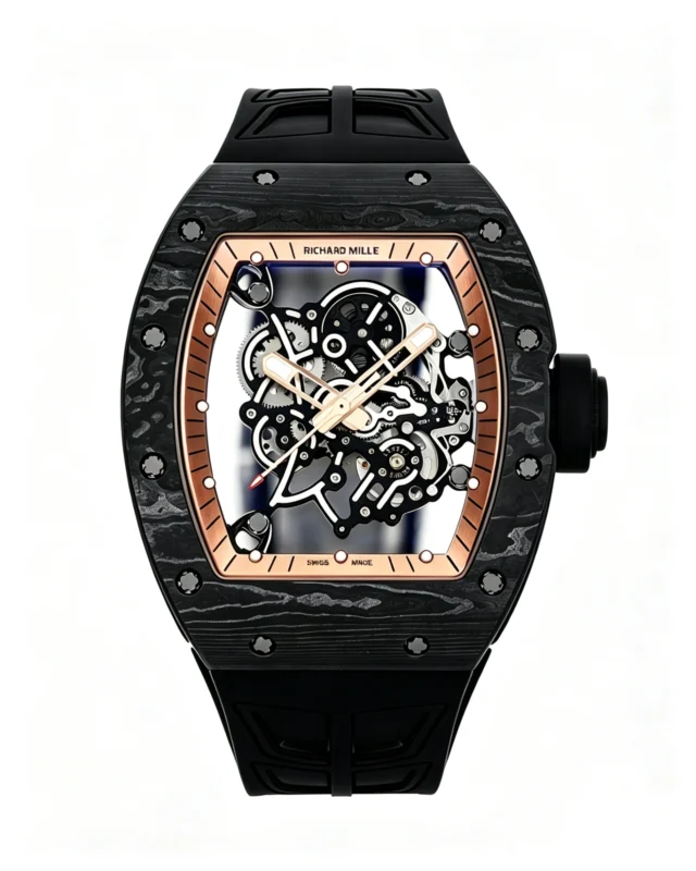Richard Mille RM055 Gold-rimmed Skeleton Dial 43mm Super Clone