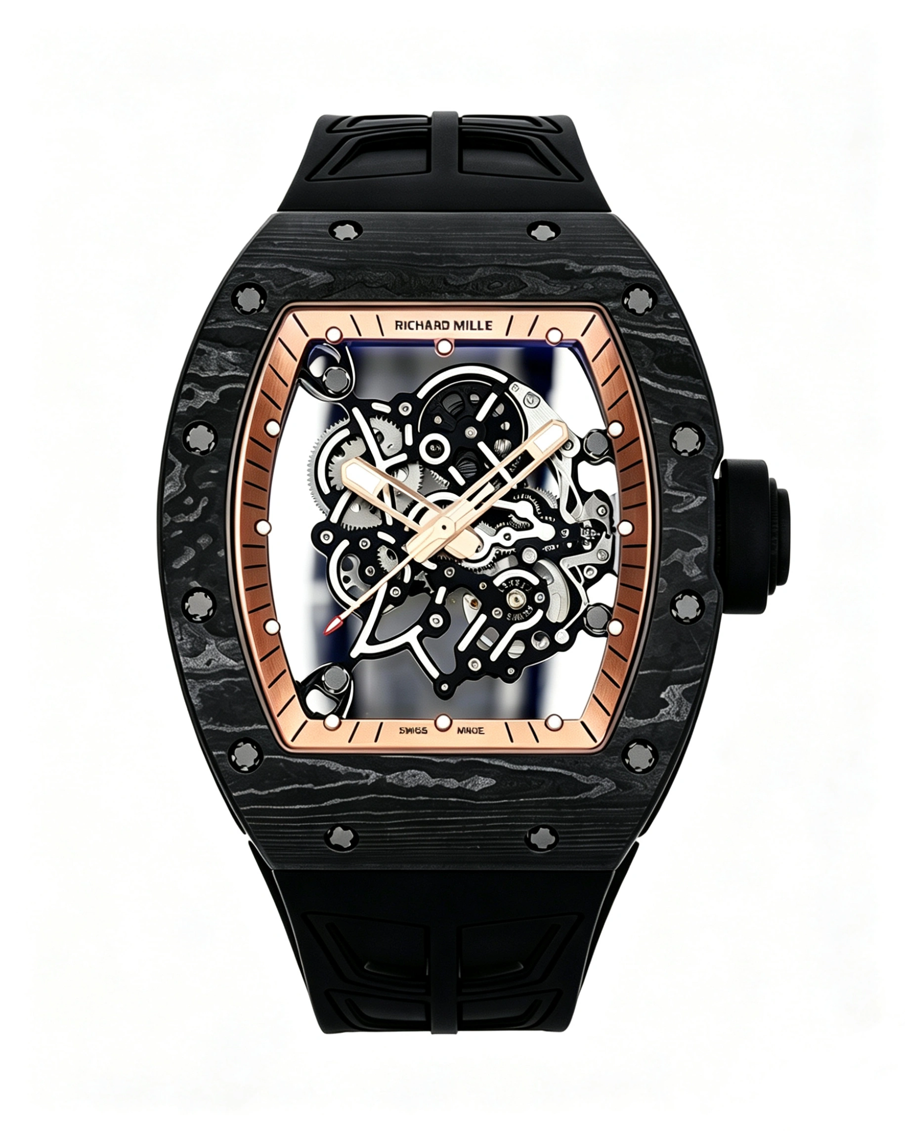 2026_06_10_03_30_39_IMG_3504 Richard Mille RM055 Gold-rimmed Skeleton Dial 43mm Super Clone
