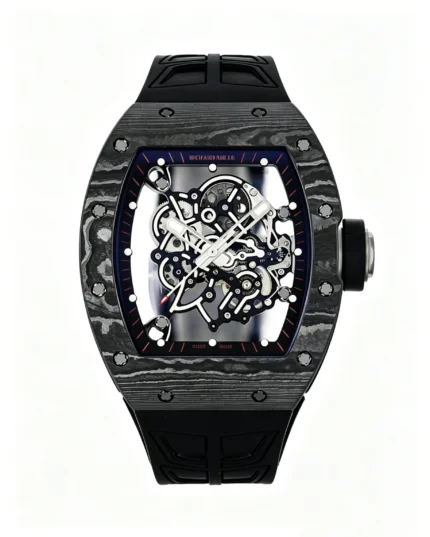 RM055 NTPT Black/Red Bezel Black Rubber Strap RMUL2 Super Clone