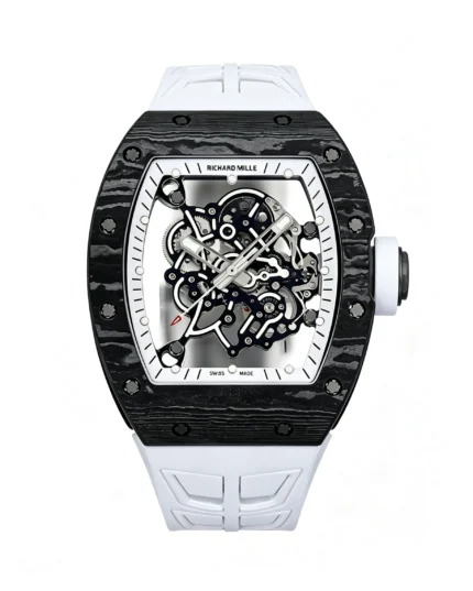 RM055 APSF White/Black Rehuat White Rubber Strap RMUL2 Super Clone