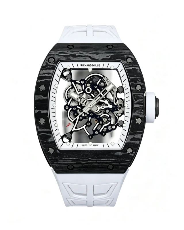 RM055 APSF White/Black Rehuat White Rubber Strap RMUL2 Super Clone