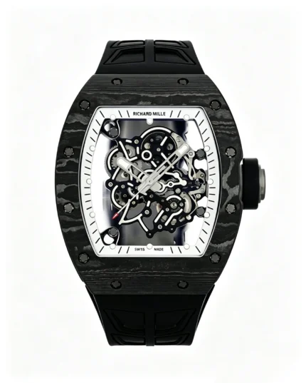 RM055 NTPT White Bezel With Black Rubber Strap RMUL2 Super Clone