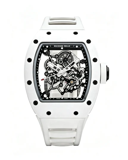 RM055 White Ceramic Skeleton Dial 43mm RMUL2 Super Clone