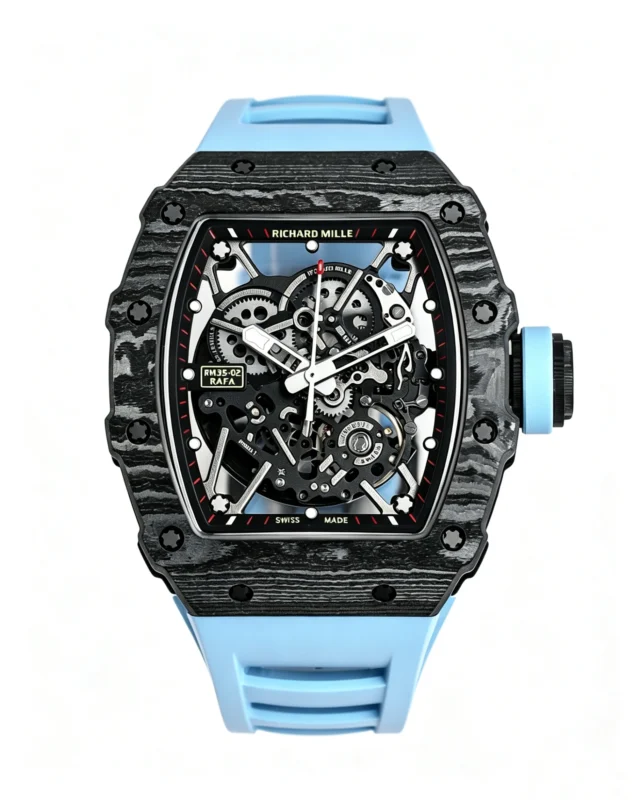 RM035-02 Best Version Skeleton Dial Blue Strap Super Clone