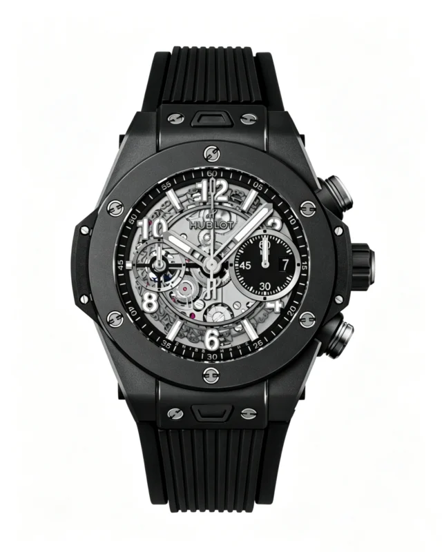 Big Bang Series Black Ceramic 42mm Skeleton Dial Super Clone